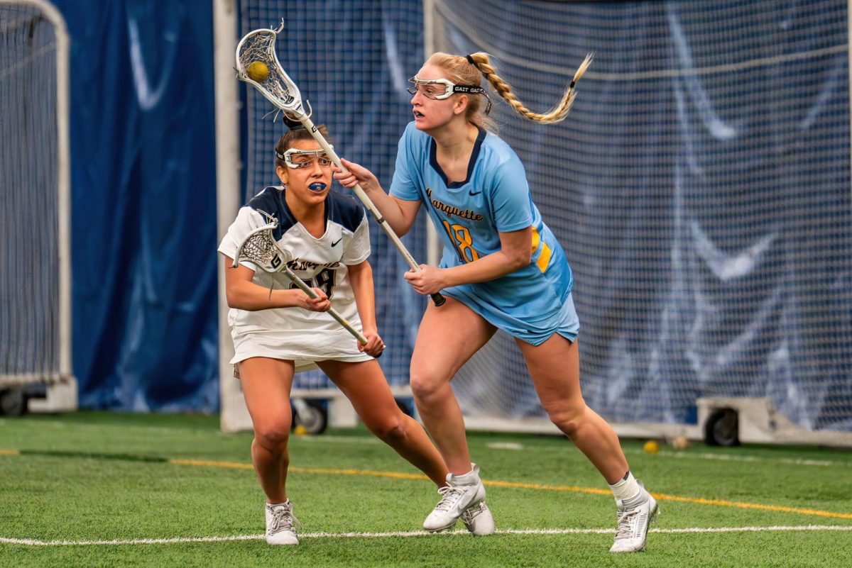 Marquette held an open scrimmage Feb. 4 at Valley Fields. (Photo courtesy of Marquette Athletics.)