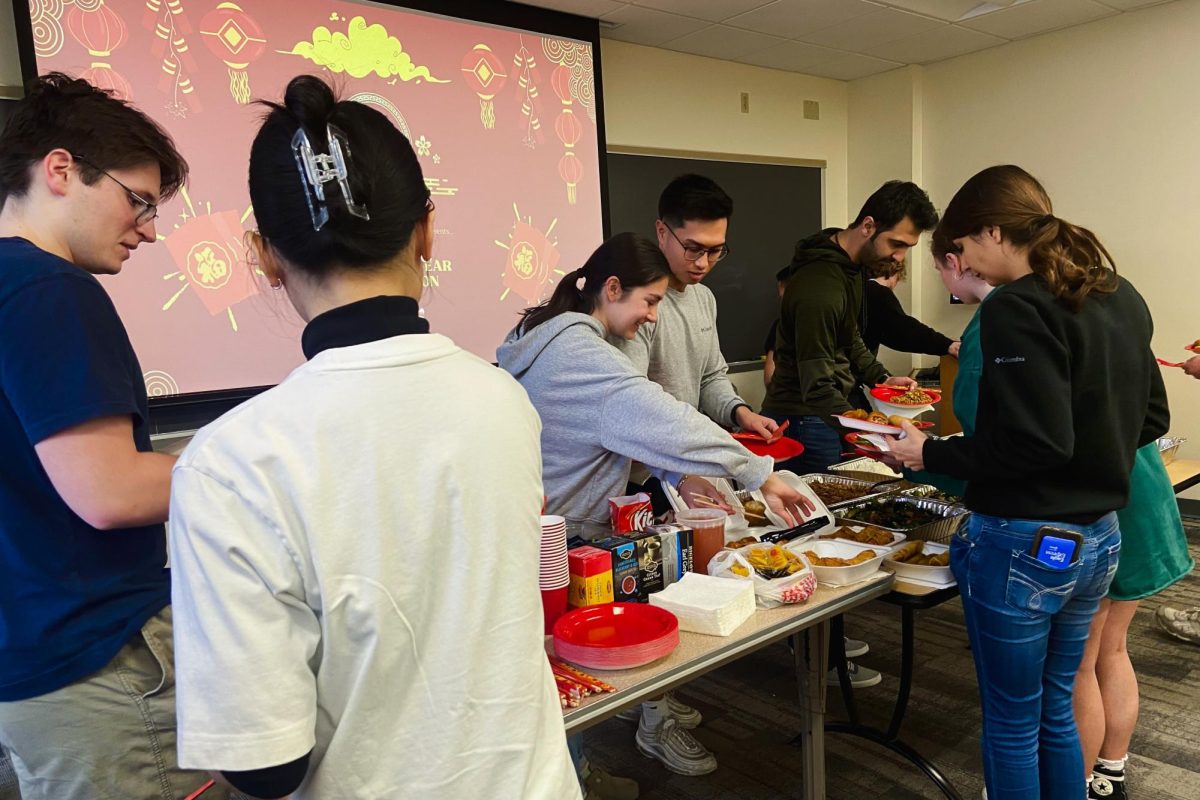 Traditional Chinese food was served at the event.

