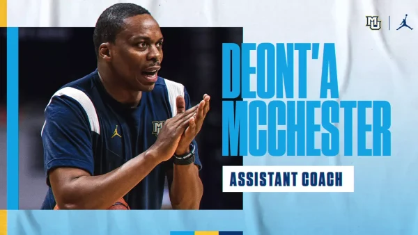 Navigation to Story: Deont’a McChester following Cara Consuegra from Charlotte to Marquette