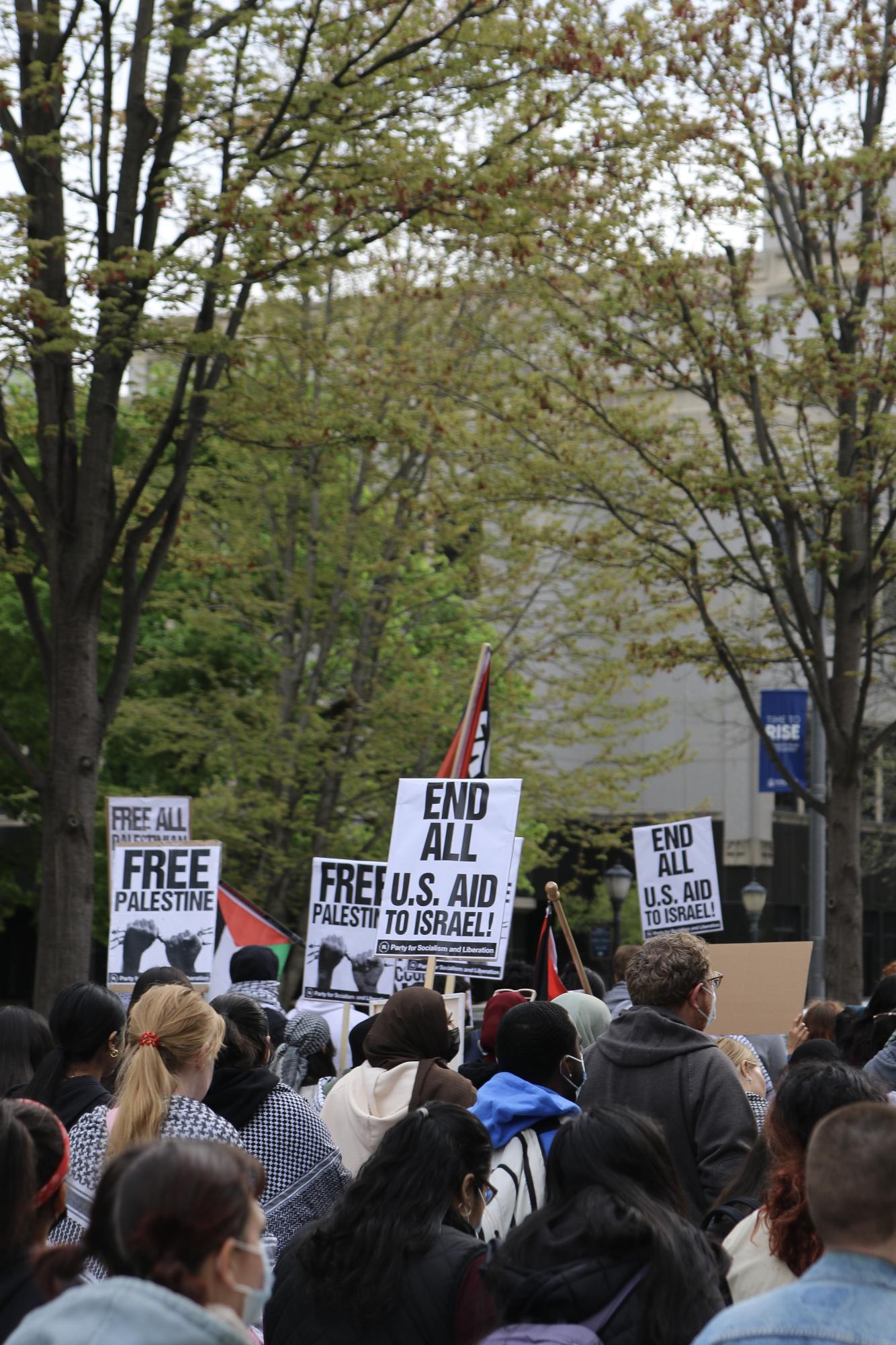 Students, community members march in support of divestment from Israeli  investments – Marquette Wire