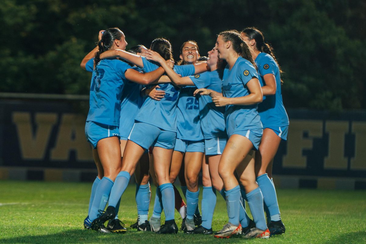 Marquette women's soccer scored four goals in a game for the first time since 2022 Thursday night against Mercyhurst. (Photo courtesy of Marquette Athletics.)