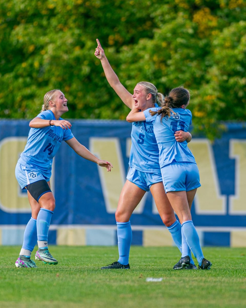 Marquette women's soccer drew 1-1 with Milwaukee Sunday afternoon during the Milwaukee Cup. (Photo courtesy of Marquette Athletics.)