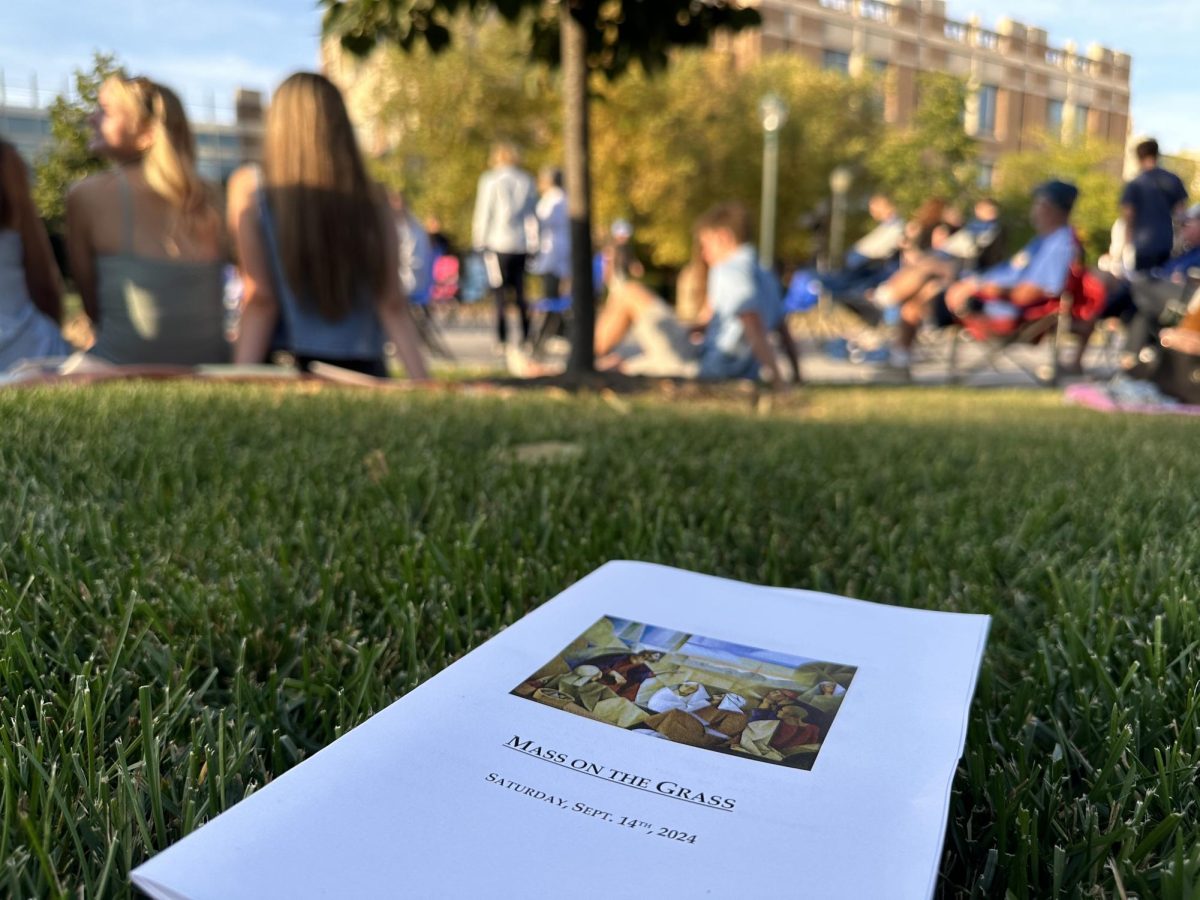 Mass on the Grass took place in the Gratitude Garden and attracted nearly almost 100 attendees.