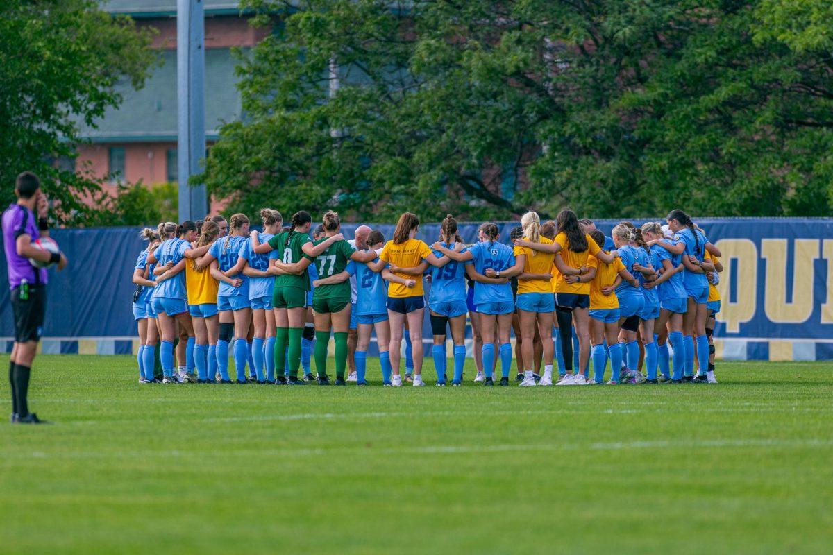 Marquette women’s soccer fell 2-1 to No. 25 Xavier Sunday at Valley Fields on senior day. (Photo courtesy of Marquette Athletics.)
