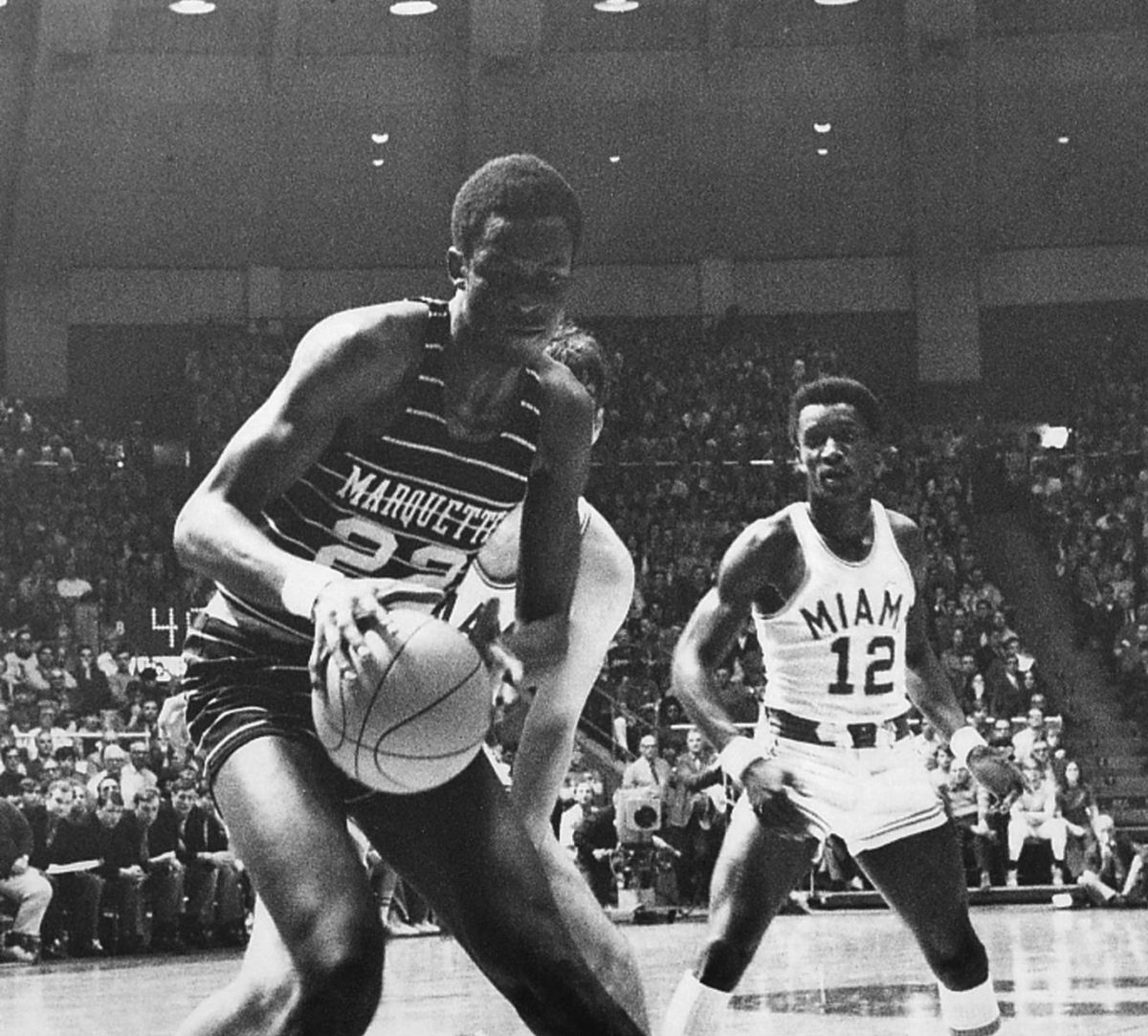 Marquette went 49-1 in the 50 games in which Chones appeared, with the only loss coming to Ohio State in the 1971 NCAA Tournament. (Photo courtesy of Marquette Athletics).