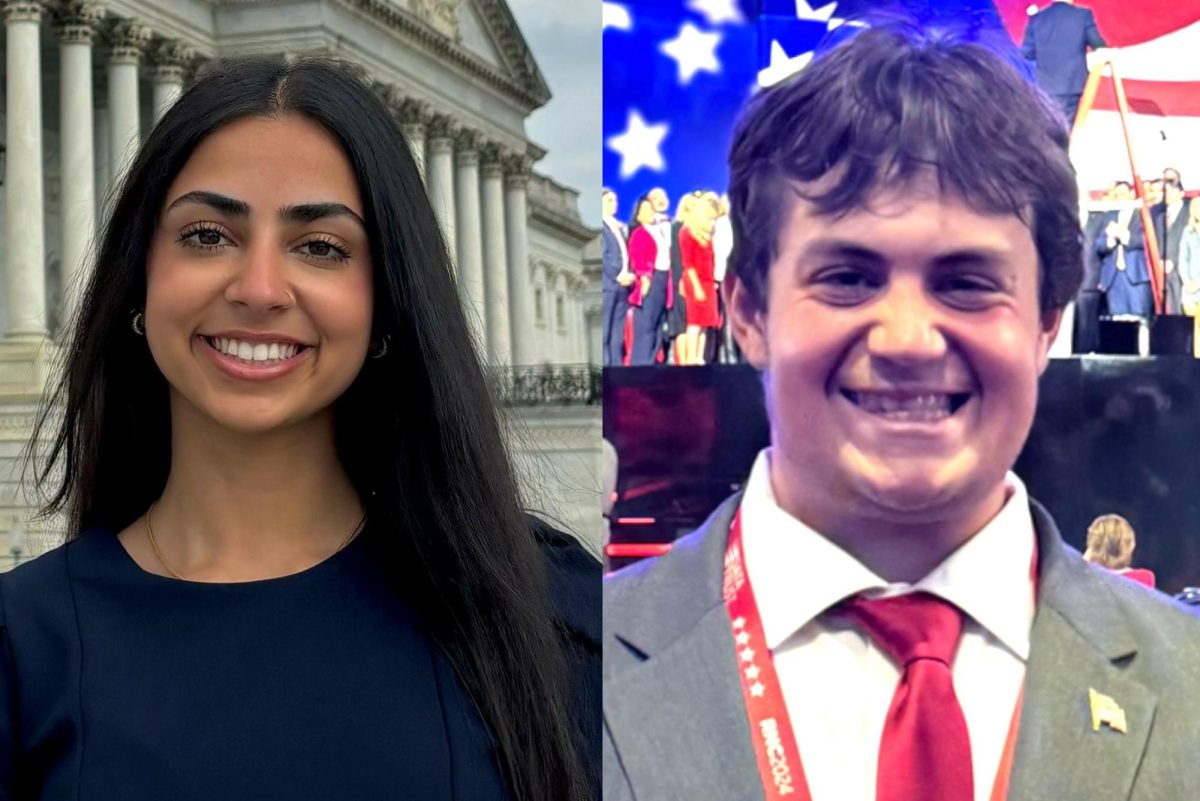 Both the Marquette College Democrats and College Republicans have been working to advocate for their party’s candidates and platforms. Photos courtesy of Jasleen Kaur and Elliot Sgrignuolli.