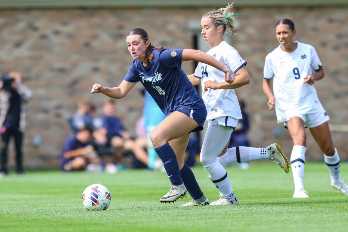 The foreign trip won't be sophomore midfielder Capri Oliviero’s first time to Italy, as she has visited family an hour outside of Venice before. (Photo courtesy of Marquette Athletics.)