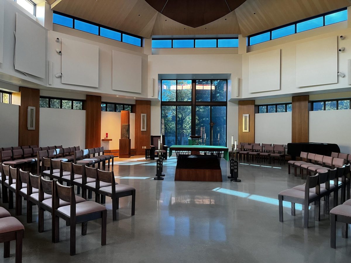 With the new Chapel of the Holy Family space, students are grateful to have a place to worship.