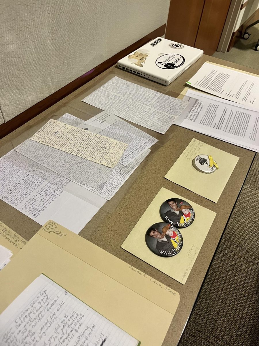 The archives include pieces donated from the Foley family. 