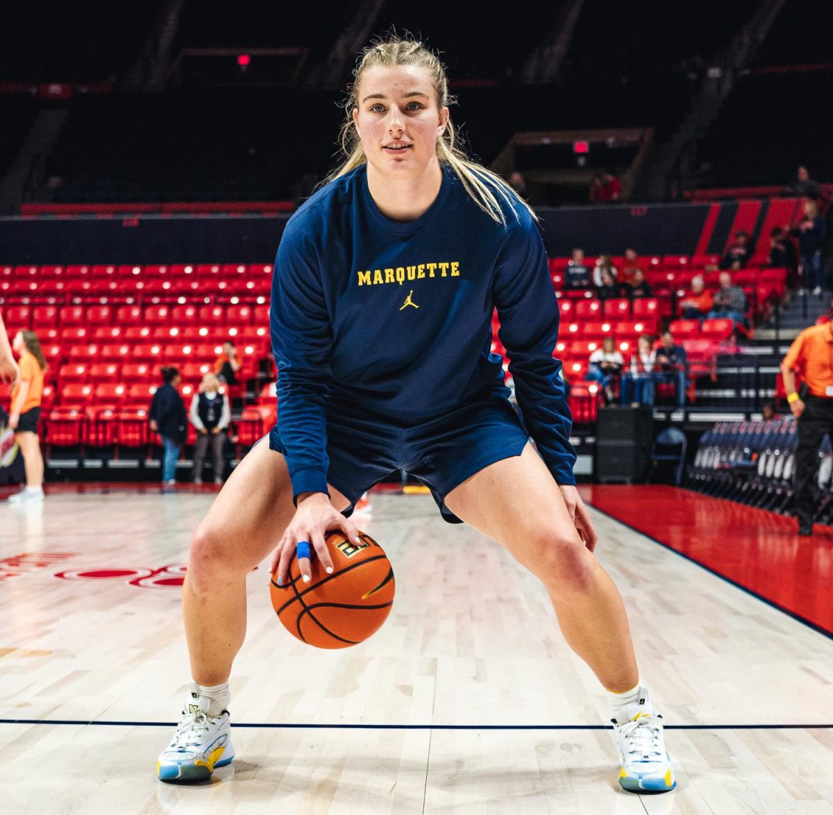 Lee Volker is just one of two seniors on Marquette women's basketball's roster this season (Photo courtesy of Marquette Athletics).