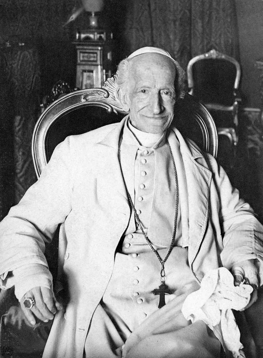 Pope Leo XIII (1810-1903) was educated by the Jesuits and led the Church to approach the major political and social questions of modern times from the perspectives of traditional Catholic teaching. His encyclical Rerum Novarum (1891) upheld the ideals of just wages and the right of workers to unionize.