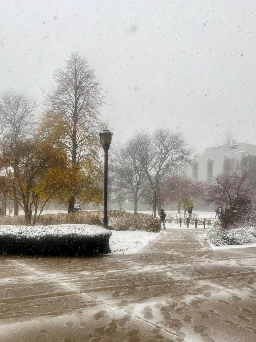 Marquette students got a teaser of what a Wisconsin winter looks like with a blanket of snow this past Thursday.