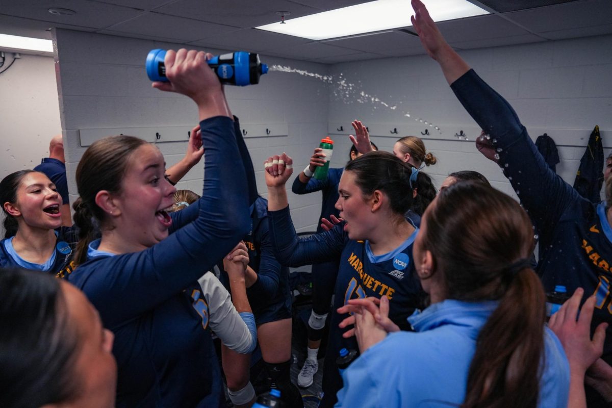 Marquette women's volleyball has never advanced past the Sweet 16 in the NCAA Tournament (Photo courtesy of Marquette Athletics).