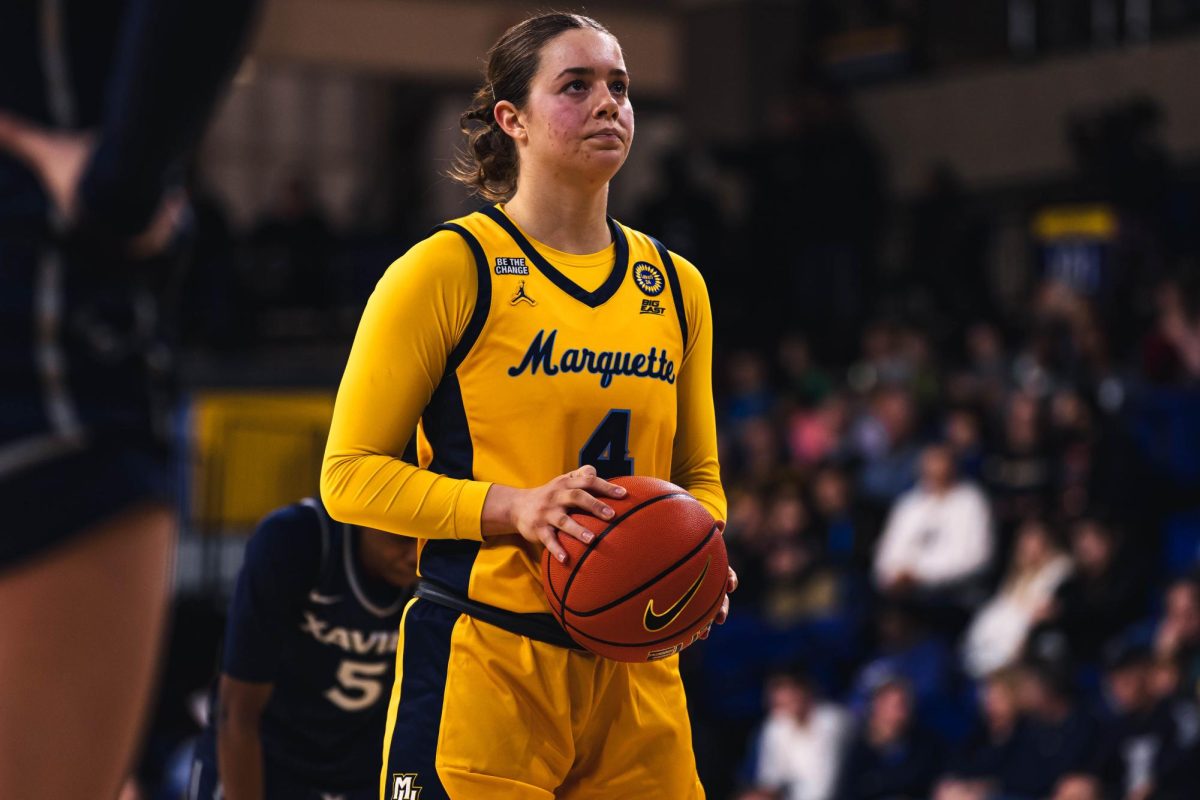 Senior forward Abby Cracknell played 14 minutes Thursday night in MU's route of Xavier — the most she's played in a Big East contest this season.