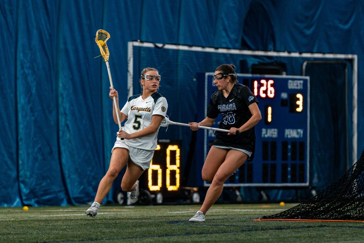 Marquette women's lacrosse falls at Valley Fields for the first time this season.