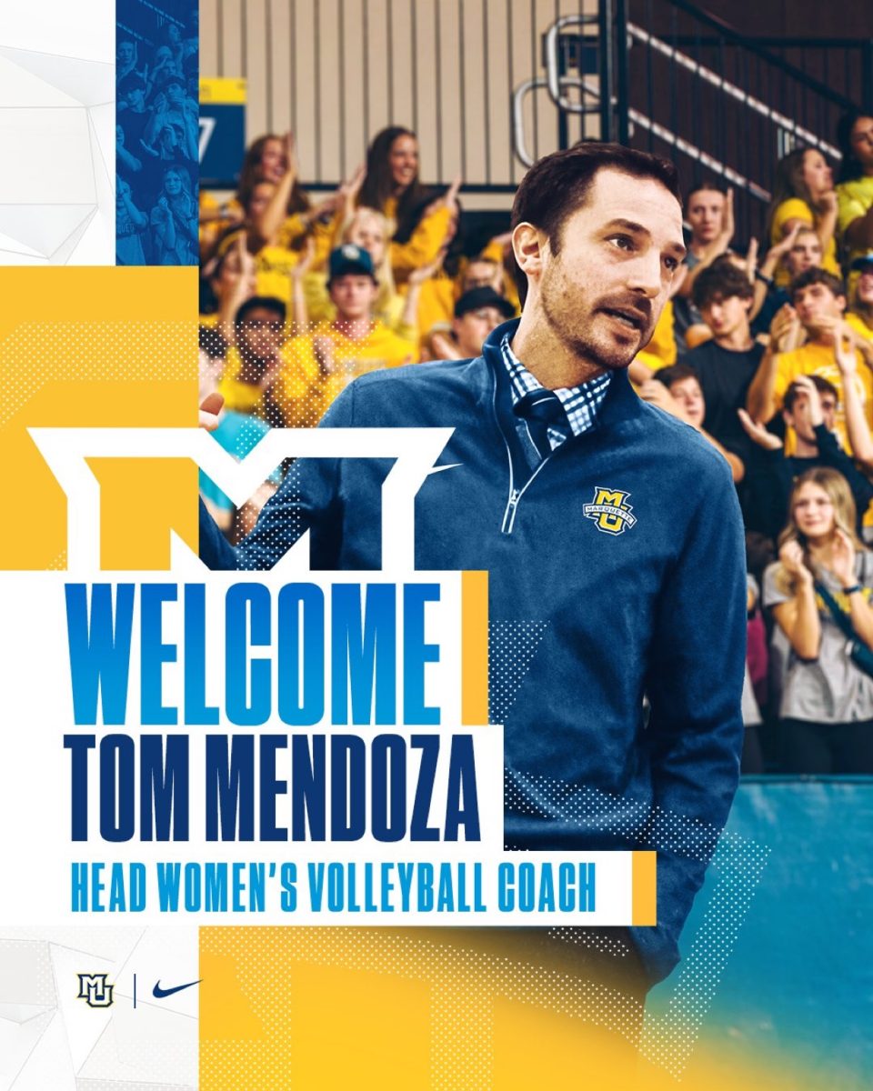 Tom Mendoza will serve as the sixth coach in Marquette volleyball history.