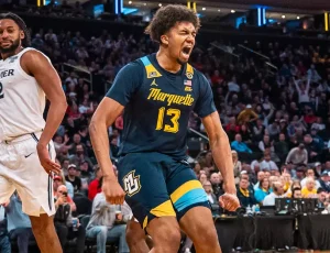 First-year forward Royce Parham scored 10 points in Marquette's 89-87 win over Xavier in the quarterfinals of the Big East Tournament.