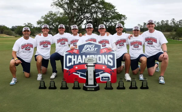 MU shoots a 6-under 282 on Monday to capture its sixth Big East conference team championship in program history.