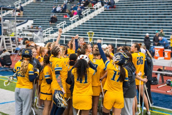 With its 18-14 win over Eastern Michigan Friday afternoon, the 2025 Marquette women's lacrosse squad became the third team in program history to reach 10 wins in a season.