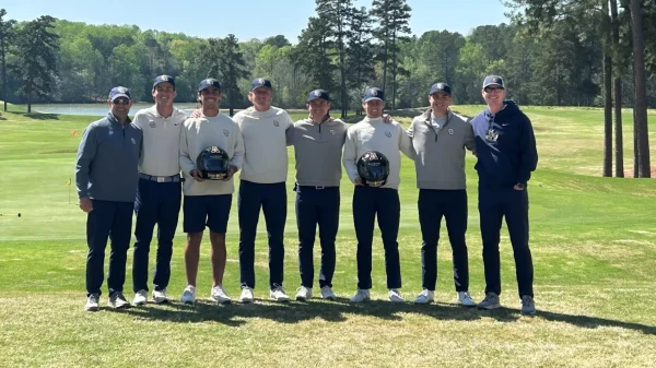 Including this week's team title and crowns at the RedHawk Intercollegiate at Pittsburgh Field Club (Oct. 14-15) and Big East Match Play at Bear Lakes Country Club (Feb. 3-4) earlier this season, Marquette has finished in the top-two of seven events this academic year.

