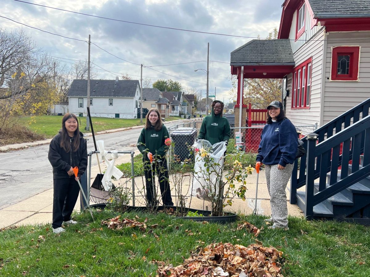 Aside from primarily working with local children ages 0-3 years, the 414 Fellows also participate in community days of service around Milwaukee. Photo courtesy of the 414 Fellows.