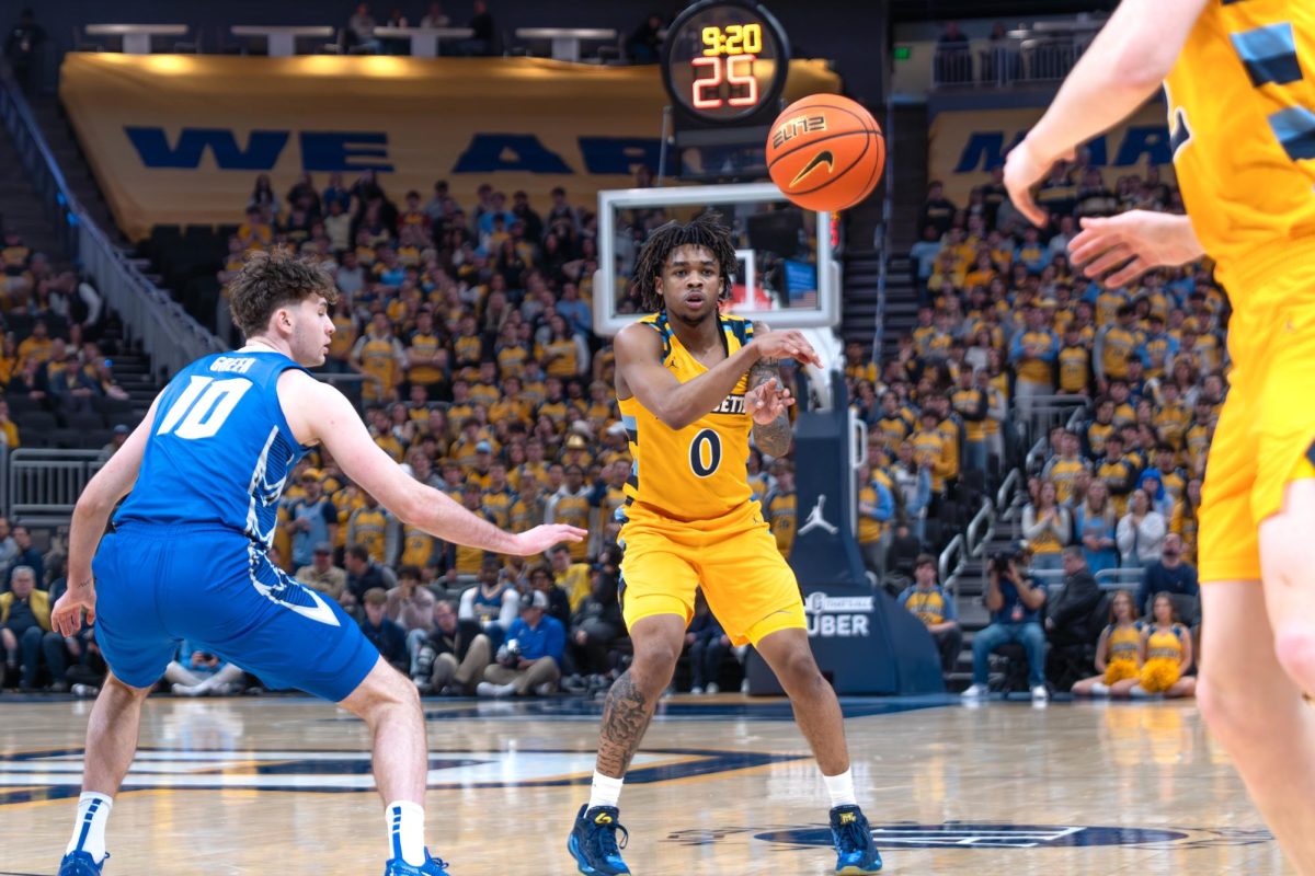 Nigel James Jr. scored a game-most 21 points in Marquette's dismantling of Creighton Tuesday night. 
