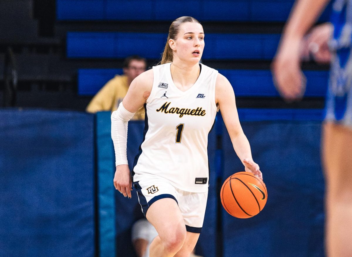 Lee Volker scored a game-most 22 points in Marquette's win over Georgetown.