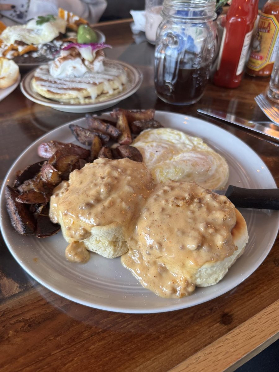 Axotol Cafe soft opened in Bayview on Nov. 6. Their biscuits and gravy (pictured above) come with a creamy chorizo gravy atop two biscuits,  two eggs, any style, and a side of roasted potatoes or fruit.