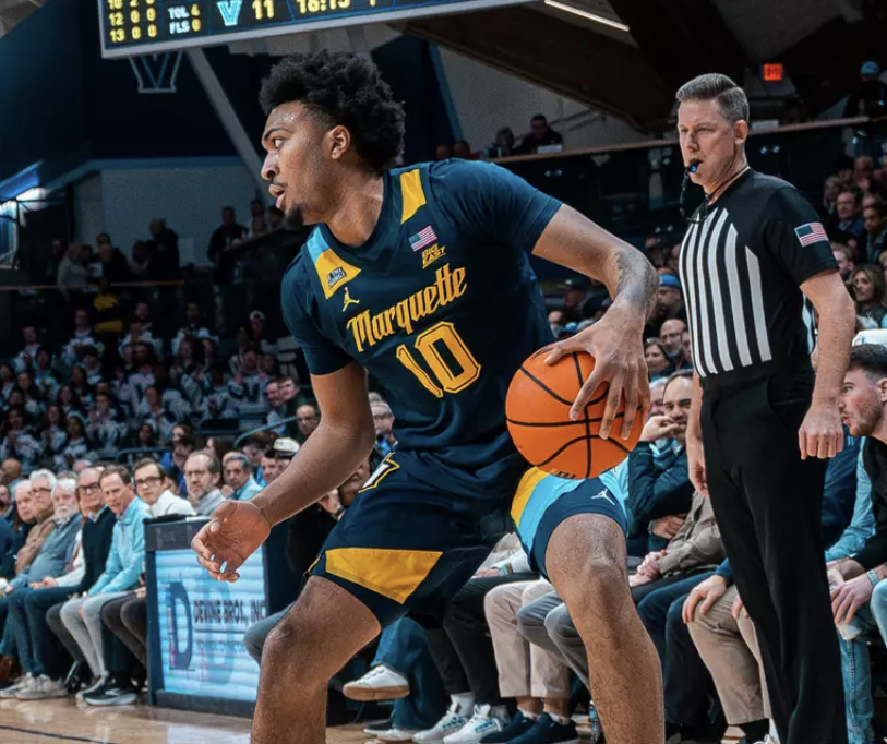 First-year guard Adrien Stevens turned in his second straight 18-point performance in Marquette's 77-74 loss to Villanova at Finneran Pavilion on Tuesday night.