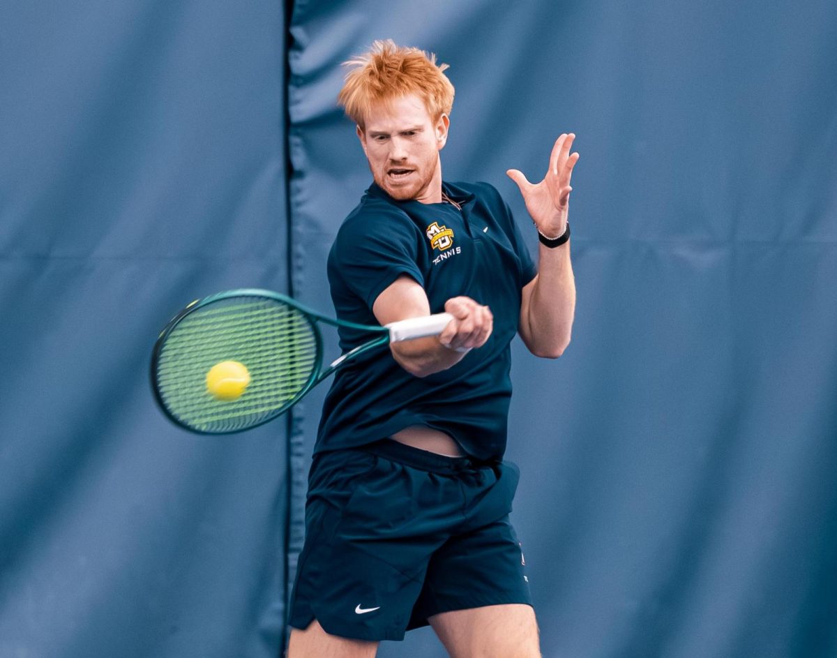 Luke Coppage occupies an important role on Marquette men's tennis as the No. 5 or 6 singles player.