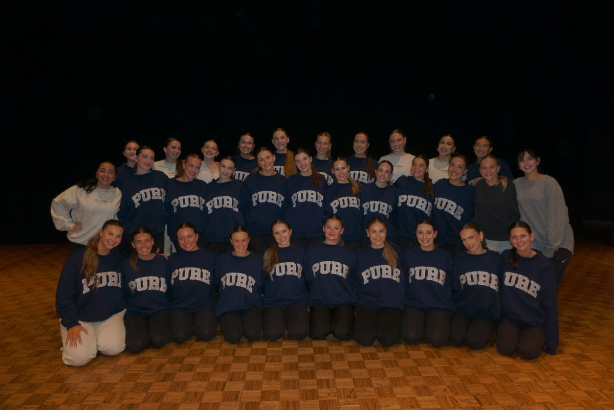 Pure Dance spring show will take place on March 27, but with changes to their rehearsal spaces and an earlier show, they have faced many obstacles in preparing. (Photo courtesy of Ally Weast)