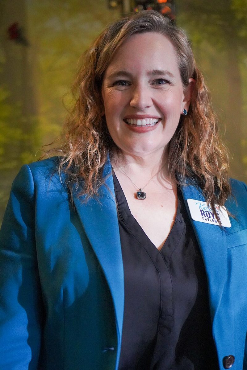 Wisconsin Democrat gubernatorial candidate and state senator Kelda Roys is shown at a campaign event in February 2026. Photo courtesy of Wikimedia Commons